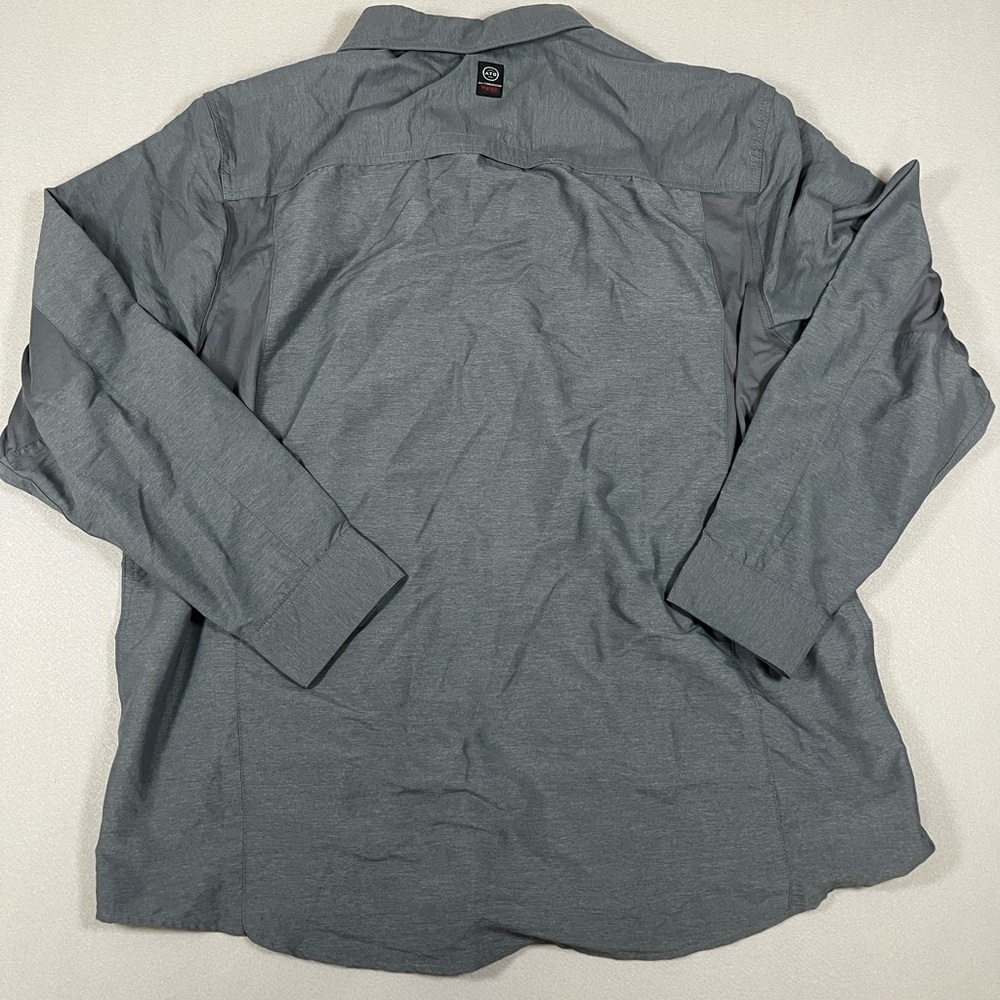 Wrangler ATG All Terrain Gear XXL Convertible Sleeve Shirt Gray NWOT Button down - Picture 3 of 8
